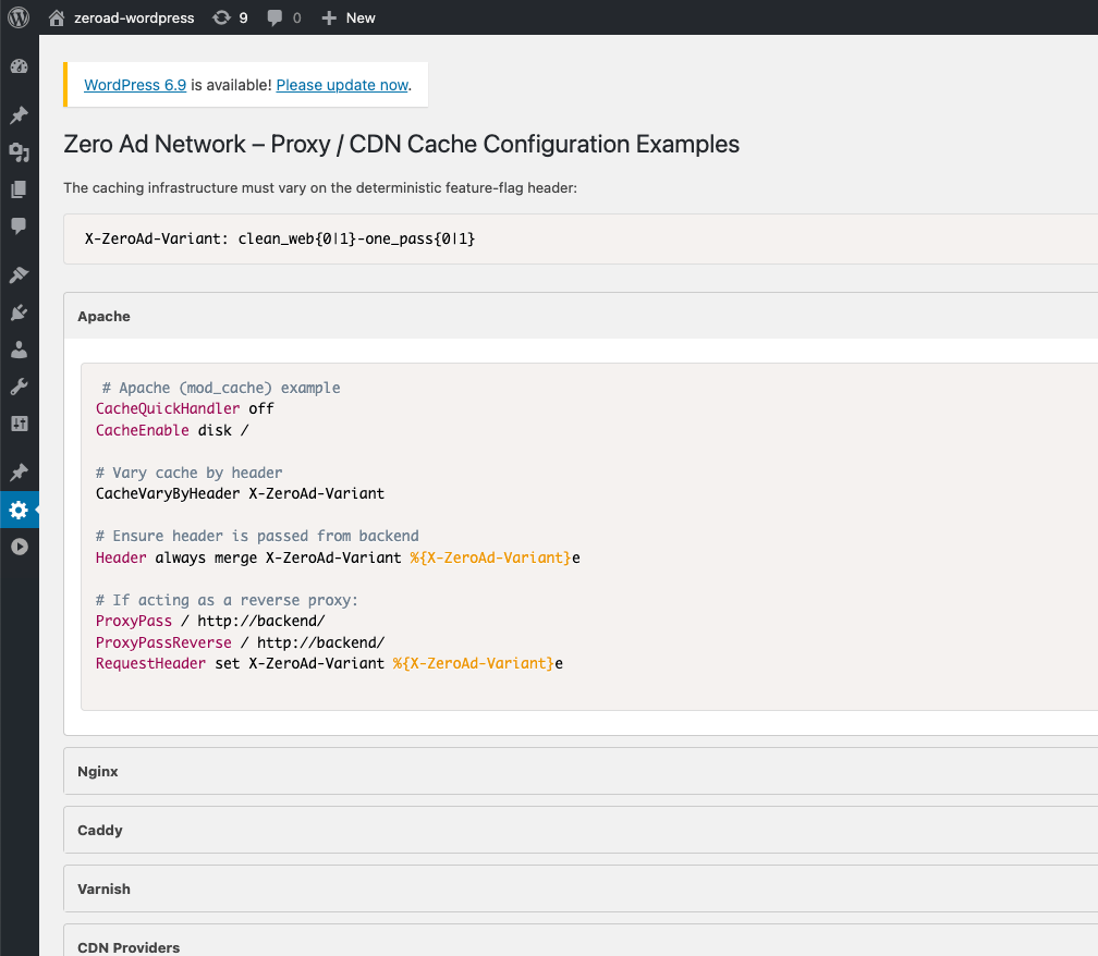 Proxy / CDN config examples